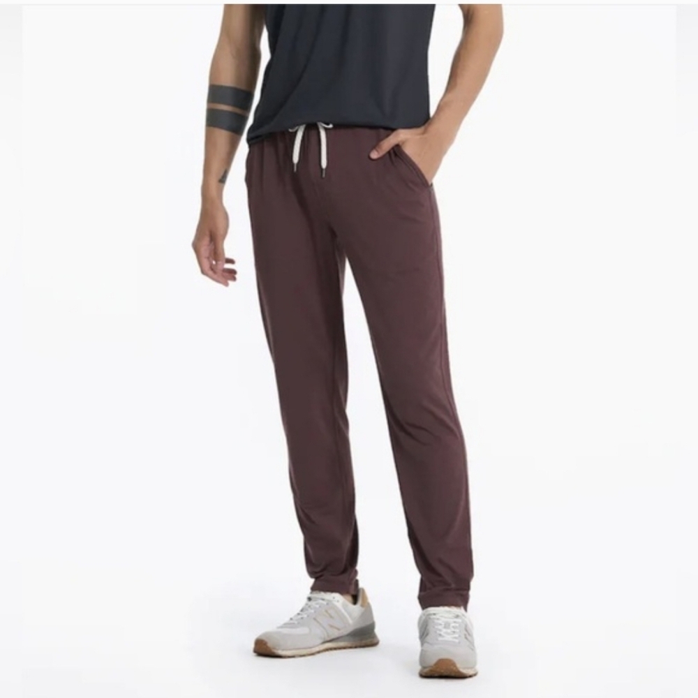 Vuori Men's Ponto Performance Pants Chestnut Heather Size Large